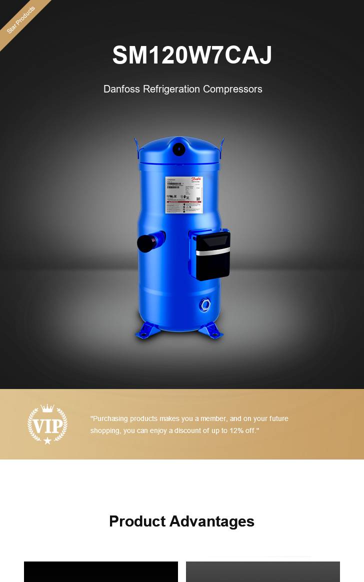 Danfoss Compressor SM120W7CAJ, technical parameters pdf, structure diagram